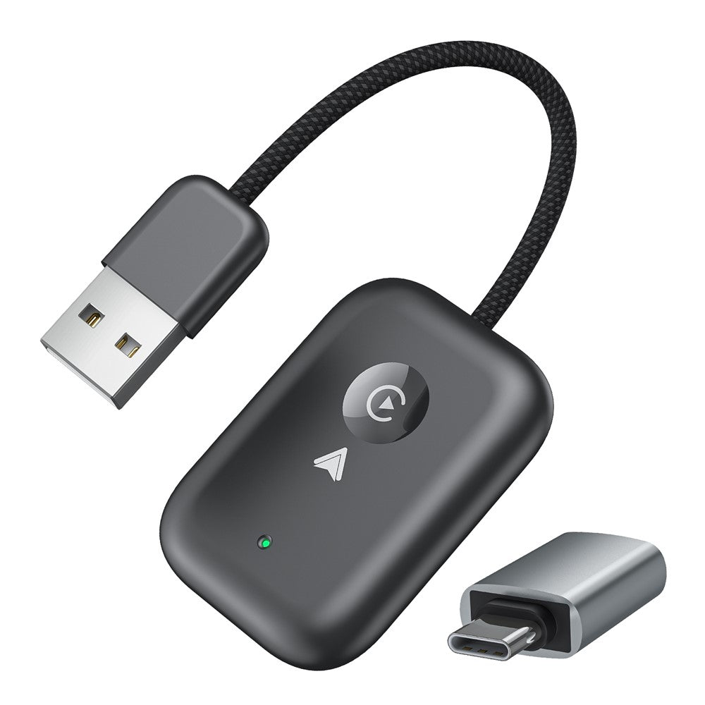 643 2-i-1 trådløs CarPlay / Android Auto-adapter Bilkablet til trådløs opgraderingsadapter