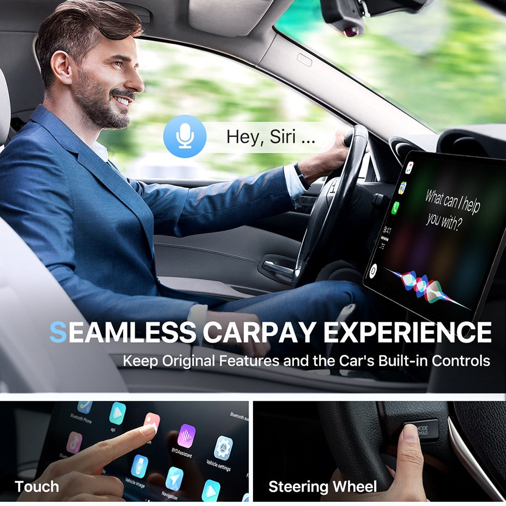 643 Car Wireless CarPlay Adapter for iPhone Transform Wired to Wireless