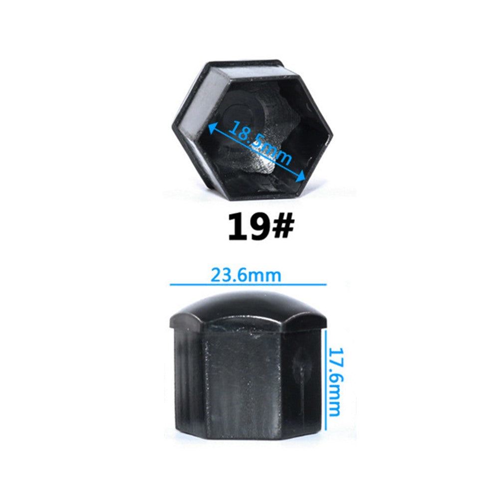 Universal Car Accessory 20Pcs 19mm Wheel Nut Bolt Covers Tire Screw Cap Hub Protective Covers