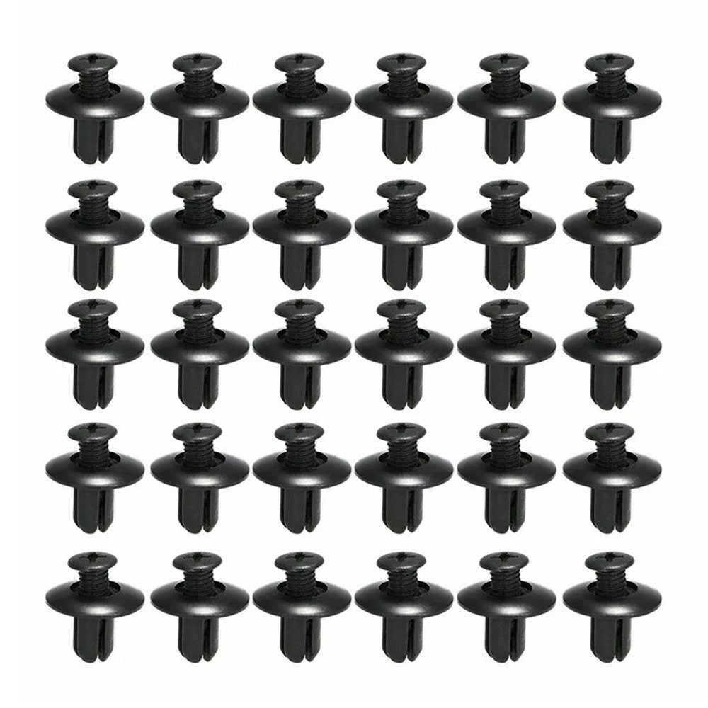 190Pcs Automotive Fasteners Kit 6 Sizes Rivet Clips With 6 Inch Pry Tool Bumper Fender Retainer