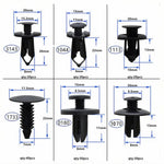 190Pcs Automotive Fasteners Kit 6 Sizes Rivet Clips With 6 Inch Pry Tool Bumper Fender Retainer