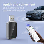 348 Wireless CarPlay Adapter for iPhone Convert Wired to Wireless Compatible with Built-In CarPlay Cars