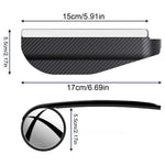 2Pcs Car Blind Spot Mirror 360 Degree Adjustable Rear View Mirror with Rain Shield