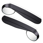 2Pcs Car Blind Spot Mirror 360 Degree Adjustable Rear View Mirror with Rain Shield