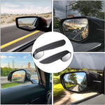 2Pcs Car Blind Spot Mirror 360 Degree Adjustable Rear View Mirror with Rain Shield