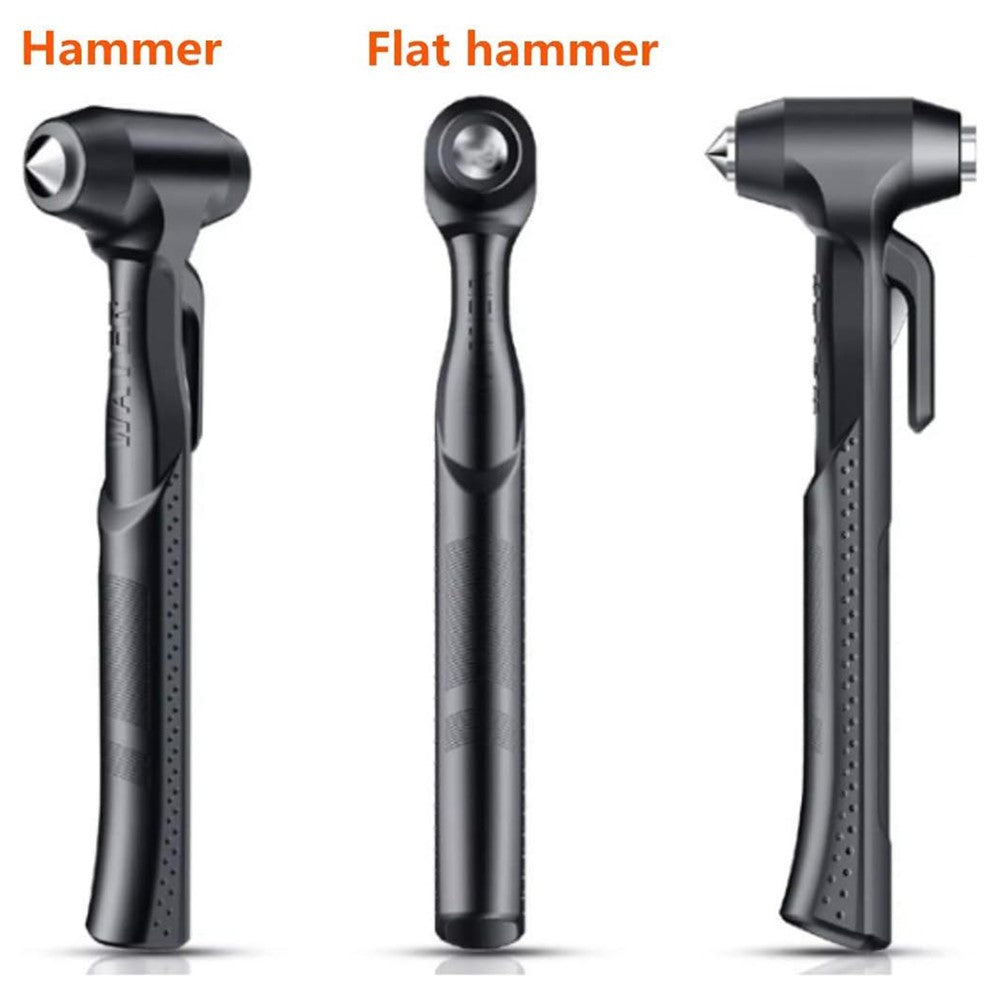 Car Safety Hammer with Seat Belt Cutter Window Breaker Long Handle Emergency Escape Tool