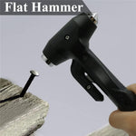 Car Safety Hammer with Seat Belt Cutter Window Breaker Long Handle Emergency Escape Tool