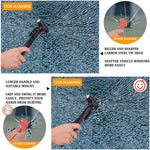 Car Safety Hammer with Seat Belt Cutter Window Breaker Long Handle Emergency Escape Tool