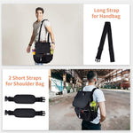 Car Front Seat Organizer 600D Oxford Fabric Seat Back Storage Bag with Shoulder Strap
