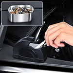 Car Door Ashtray Portable Cigarette Holder with Lid Removable Liner Ashtray