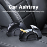 Car Door Ashtray Portable Cigarette Holder with Lid Removable Liner Ashtray