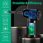 C4915 Portable Turbo Fan Blower Multifunction Rechargeable Car Air Duster with 3 Brushes