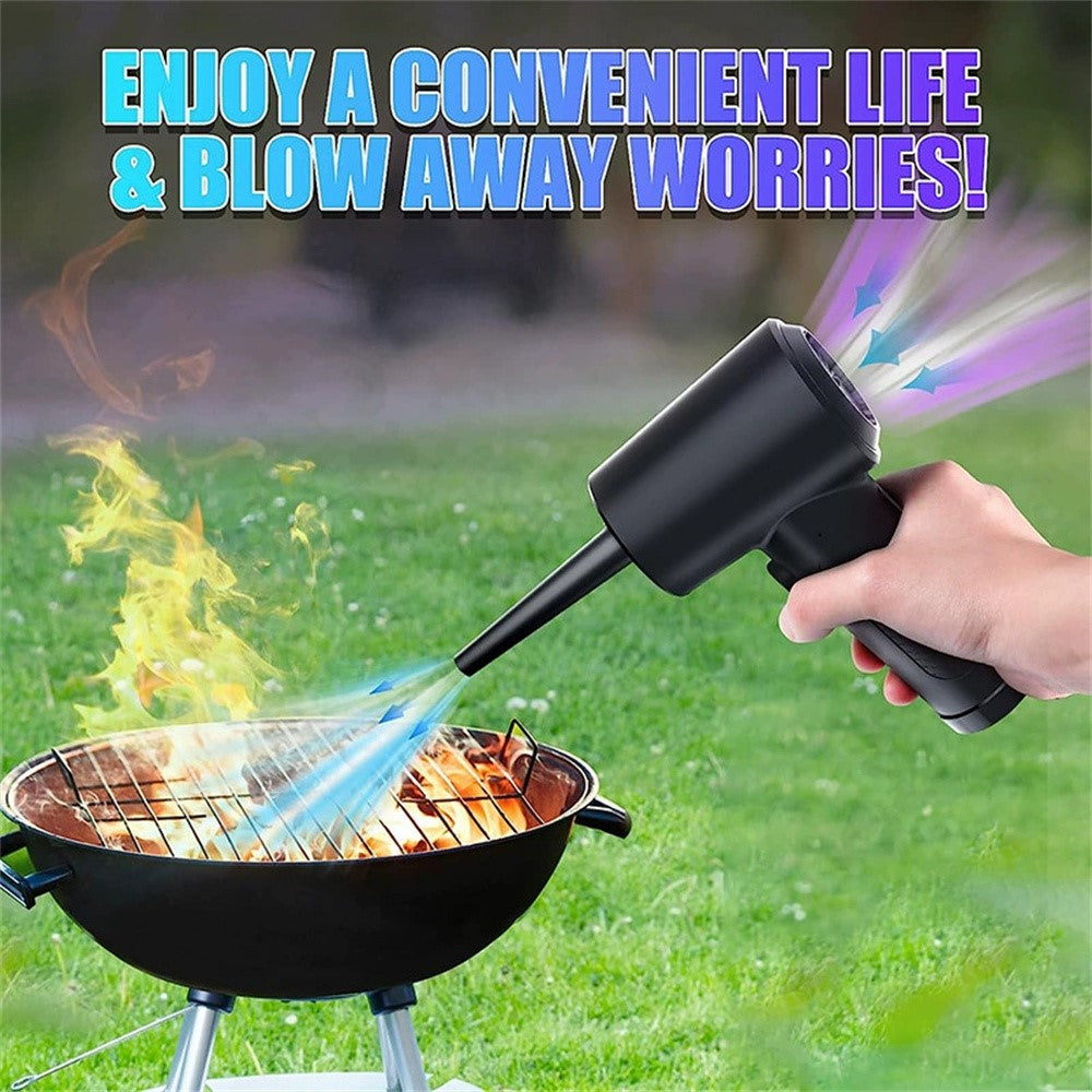 C4915 Portable Turbo Fan Blower Multifunction Rechargeable Car Air Duster with 3 Brushes