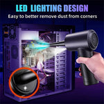 C4915 Portable Turbo Fan Blower Multifunction Rechargeable Car Air Duster with 3 Brushes
