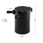 BX101669 Car Universal 2-Port Compact Baffled Oil Catch Can