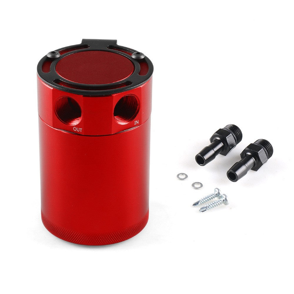 BX101669 Car Universal 2-Port Compact Baffled Oil Catch Can