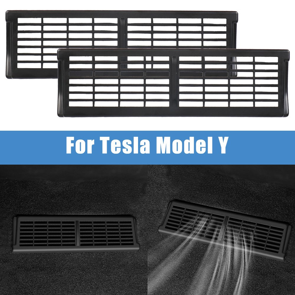 2 Stk. / Sæt Til Tesla Model Y Luftudtagsdæksel under sæde Plast Luftudtagsgitter Beskyttelsesdæksel