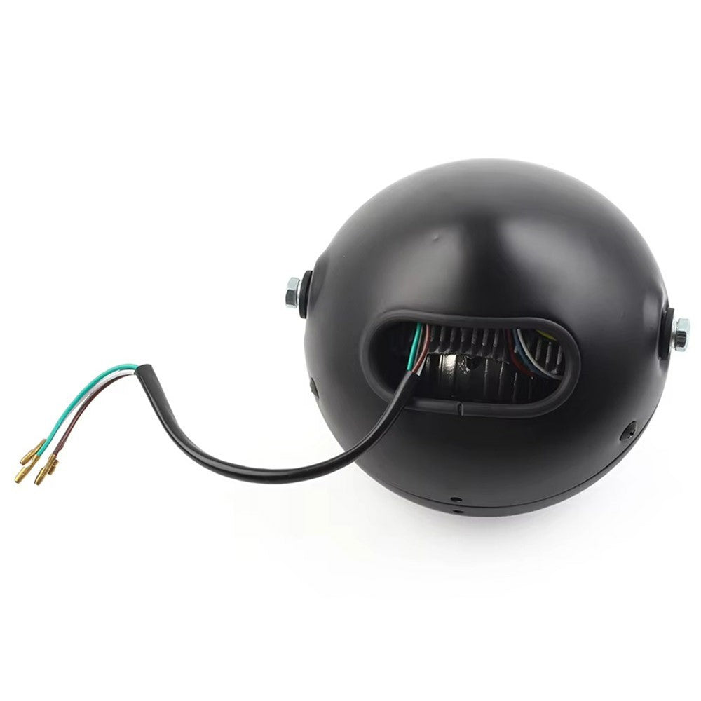 16cm Retro Motorcycle LED Headlight Daytime Running Lamp for Cruiser Chopper Cafe Racer