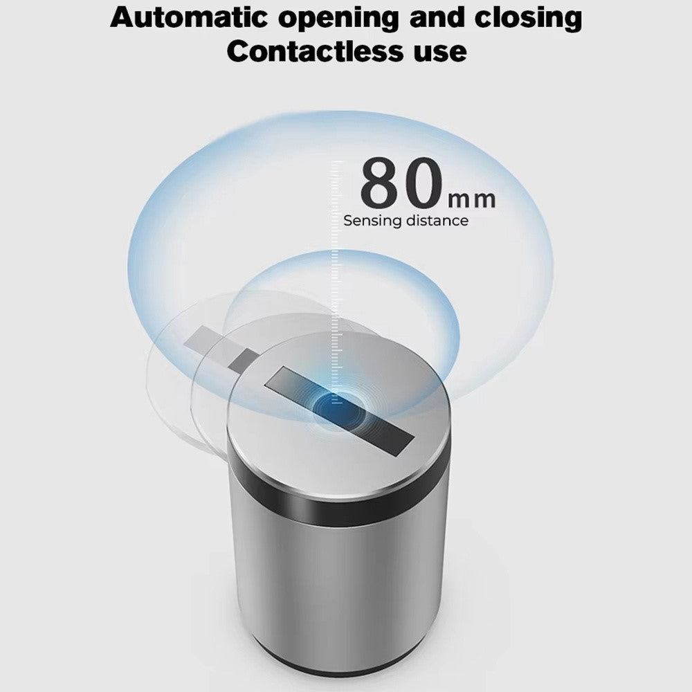 Infrared Sensor Smart Auto Open / Close Aluminum Alloy Car Ashtray with Built In LED Light