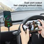 Til Tesla Model 3 / Y OBD Biloplader Dobbeltport Skjult PD Hurtigopladningsudvidelsesdock