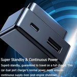 Til Tesla Model 3 / Y OBD Biloplader Dobbeltport Skjult PD Hurtigopladningsudvidelsesdock