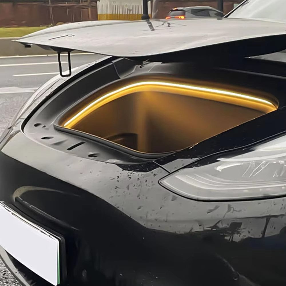 For Tesla Model 3 / Y 2021 - 2024 Front Trunk LED Light Strip Ambient Lighting Waterproof Decorative Lamp