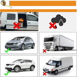 2 Pcs Car Window Shade Front / Rear Side Window Sun Shade Breathable Privacy Curtain with Zipper