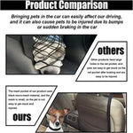 Car Pet Barrier Safety Net with Hooks Oxford Cloth Dog Backseat Divider Mesh Fence for Vehicle