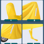 Size 4XL Dustproof Motorcycle Protective Cover Sunproof Oxford Cloth Scooter Rain Cover