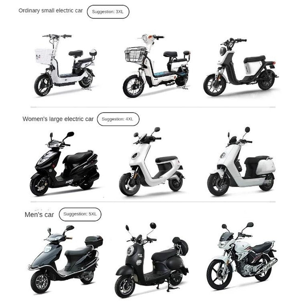 Size 4XL Dustproof Motorcycle Protective Cover Sunproof Oxford Cloth Scooter Rain Cover