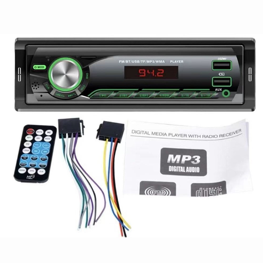 1059 Car MP3 Player Bluetooth-Compatible FM Radio Vehicle Audio System Support TF Card / U Disk