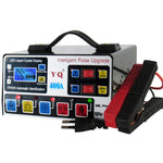 YQ400A 12V / 24V 400A intelligent pulsreparations-motorcykel/bilbatterioplader til blysyre-/lithiumbatterier, EU-stik