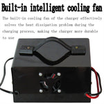 YQ400A 12V / 24V 400A intelligent pulsreparations-motorcykel/bilbatterioplader til blysyre-/lithiumbatterier, EU-stik