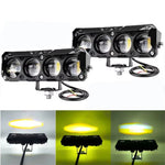 MOFOX 4-LED Motorcycle Auxiliary Light Waterproof Motorbike External Headlight Fog Lamp