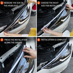 2Pcs 60cm Car LED Atmosphere Light Strip Flexible Silicone Daytime Running Light Ice Blue Turn Yellow