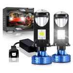 N4 2Pcs H4 LED Headlight Bulbs Car Headlamps 6000K Conversion Kit Automotive Front Light