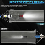 N4 2Pcs H4 LED Headlight Bulbs Car Headlamps 6000K Conversion Kit Automotive Front Light