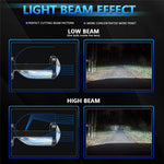 N4 2Pcs H4 LED Headlight Bulbs Car Headlamps 6000K Conversion Kit Automotive Front Light