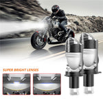N6 2Pcs H4 LED Headlight Bulb High Brightness Double Copper Tube Car Headlamp 30W 6000K 3000LM
