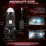 N7 2Pcs H4 LED Headlights High Brightness Car Headlight Bulbs LED Retrofit Automotive Lights