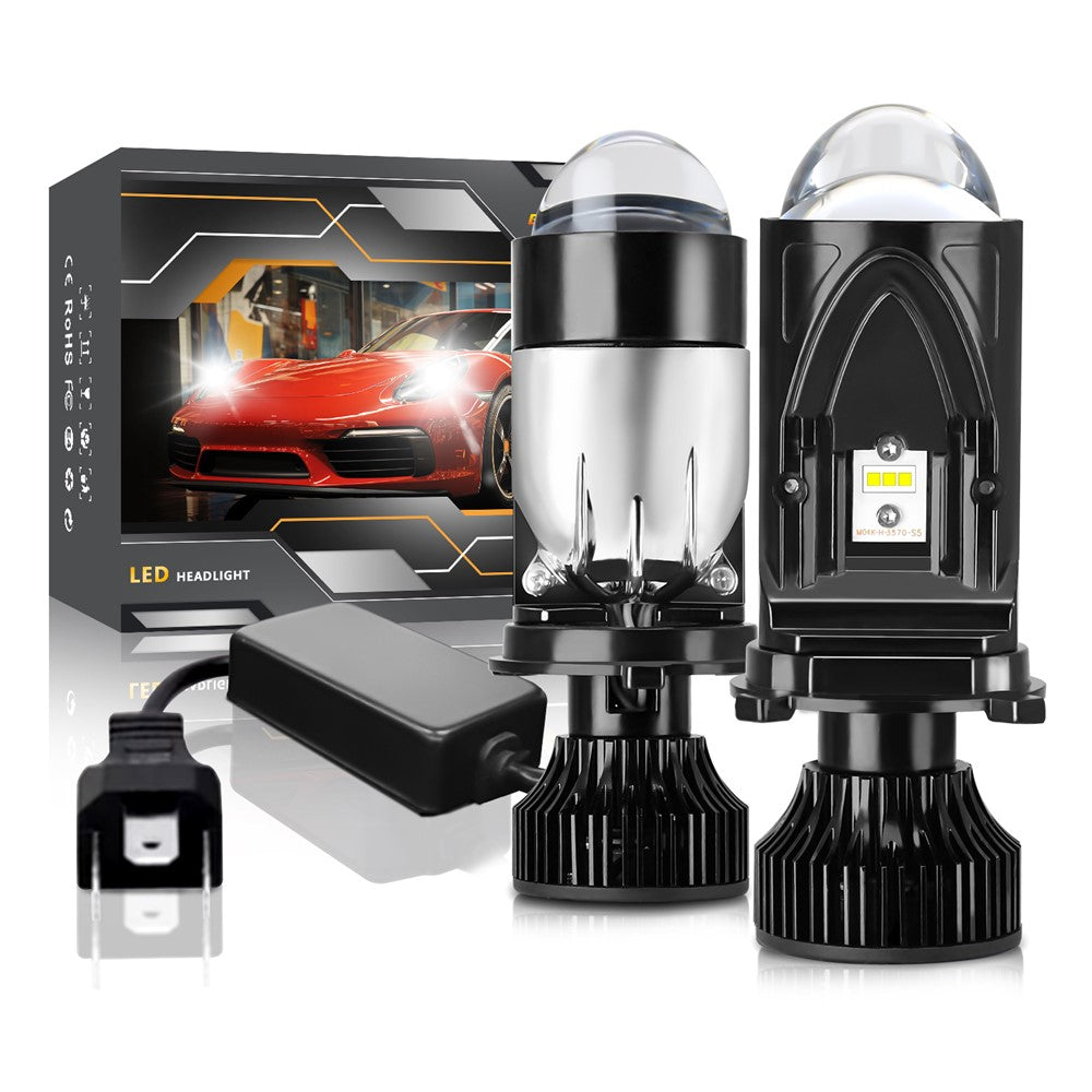 N7 2Pcs H4 LED Headlights High Brightness Car Headlight Bulbs LED Retrofit Automotive Lights