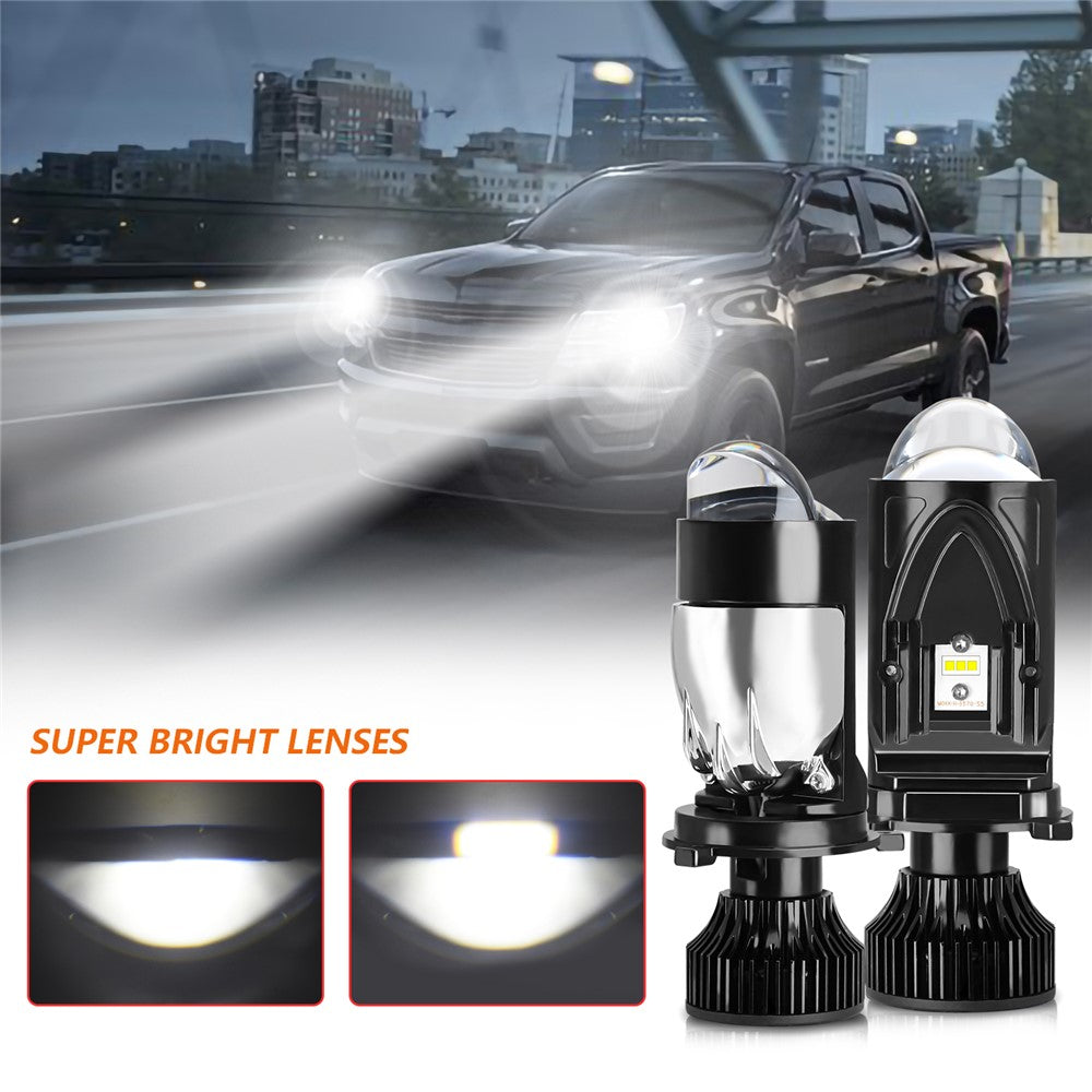 N7 2Pcs H4 LED Headlights High Brightness Car Headlight Bulbs LED Retrofit Automotive Lights