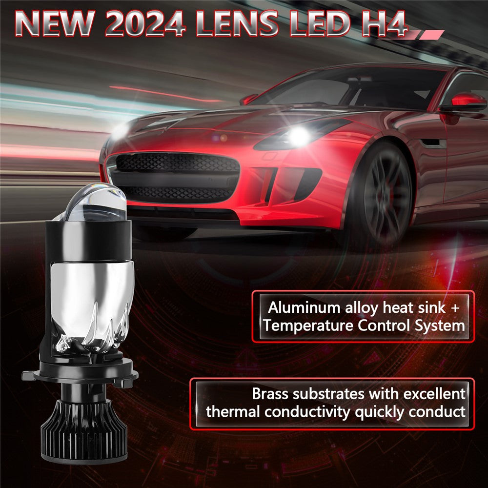 N7 2Pcs H4 LED Headlights High Brightness Car Headlight Bulbs LED Retrofit Automotive Lights