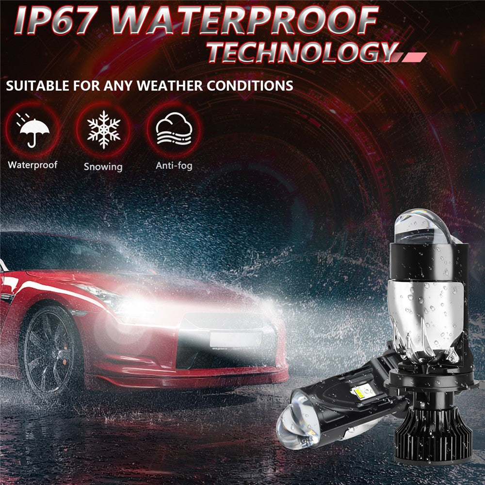 N7 2Pcs H4 LED Headlights High Brightness Car Headlight Bulbs LED Retrofit Automotive Lights