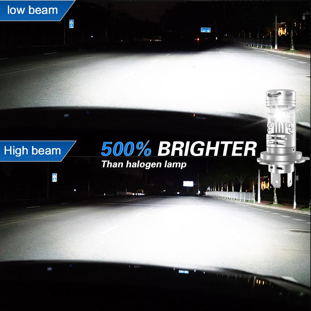 N8 H4 LED Car Headlight Automotive Headlamp High Brightness 6000K Front Light Retrofit Upgrade Kit