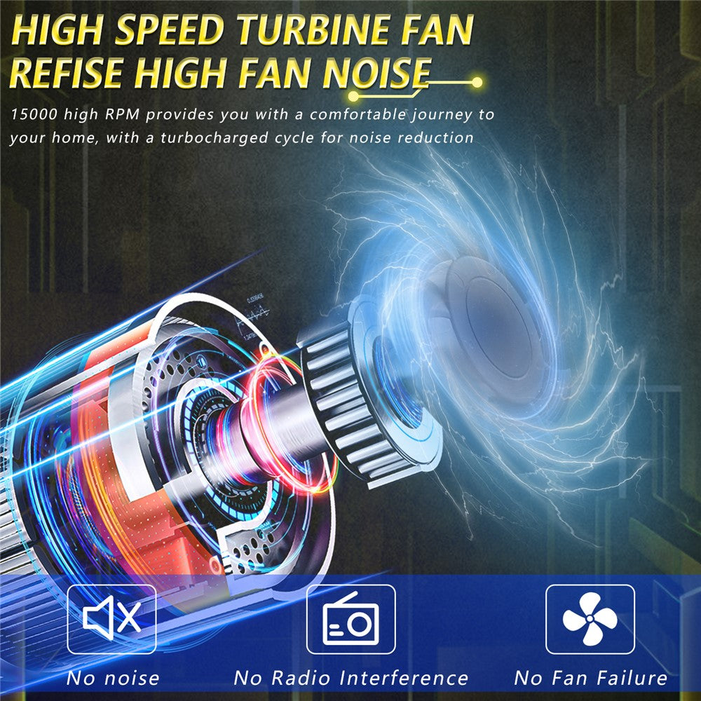 N9 2Pcs H4 Car Headlamp Mini Lens High Brightness LED Headlight IP67 Waterproof Automotive Front Light