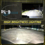 N9 2Pcs 9006 Car Headlamp Mini Lens High Brightness LED Headlight IP67 Waterproof Automotive Front Light