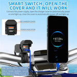 WUPP CS-2100A1 USB A + Type C Dual Port Fast Charging Motorcycle Phone Charger with LED Voltmeter