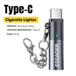 ESSAGER Type-C Cigarette Lighter Tungsten Wire Heating Auto Shut-Off Compact Aluminum Alloy