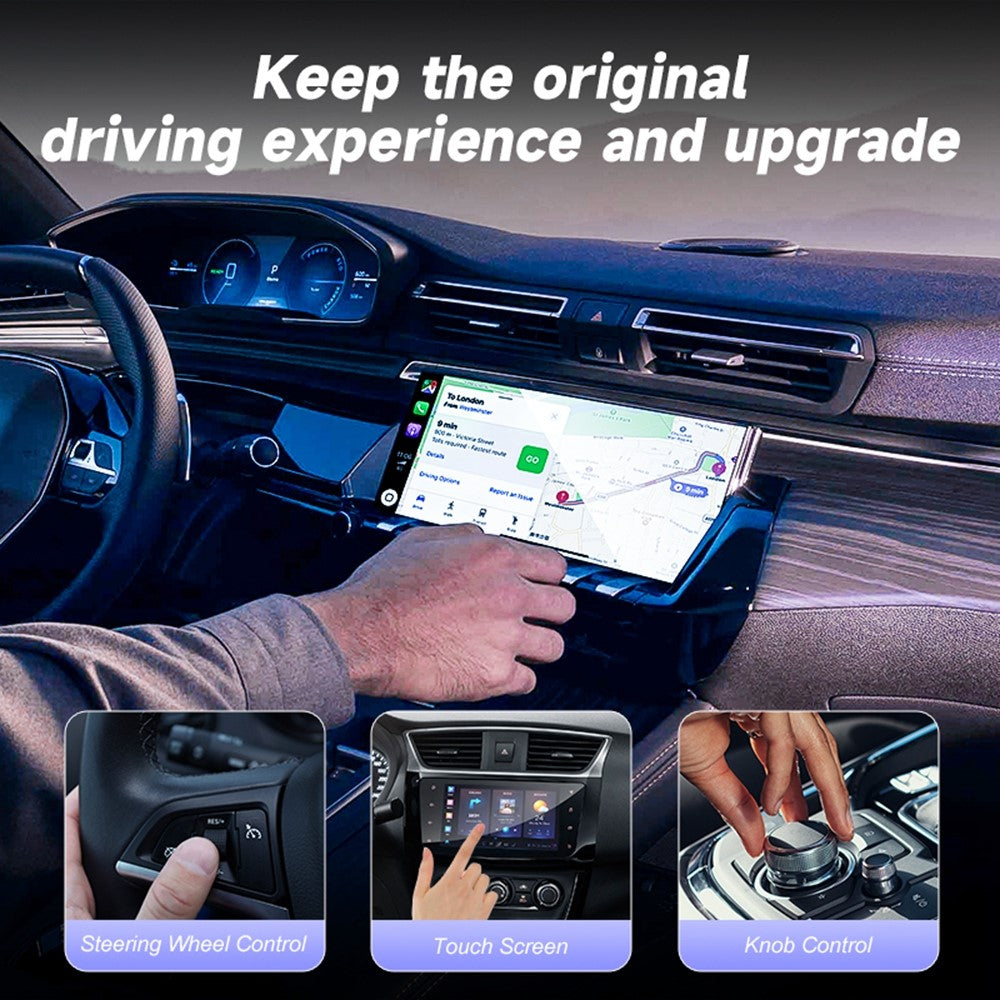 2 in 1 Wireless CarPlay Android Auto Adapter Cars Upgrade Wired to Wireless CarPlay Dongle